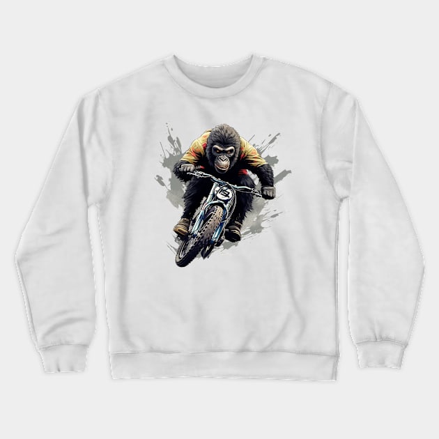 monkey bmx Crewneck Sweatshirt by enzo studios